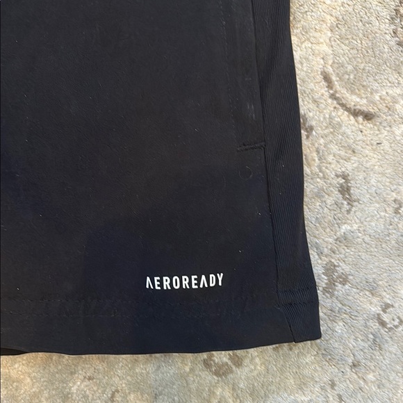 Men’s XL Adidas Black Windbreaker with Hood and Signature Stripes - Picture 3 of 7